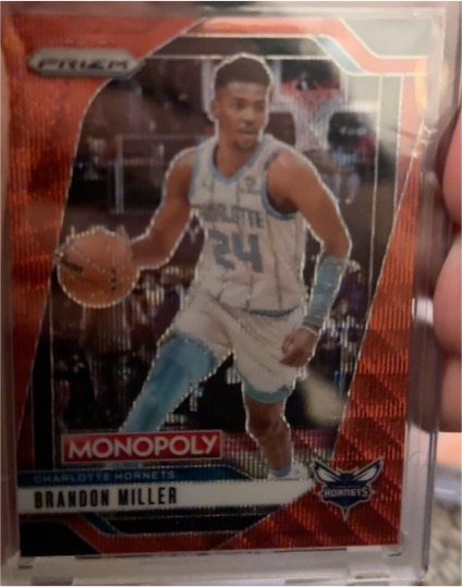 2024-25 Panini Prizm Monopoly #32 Brandon Miller — front