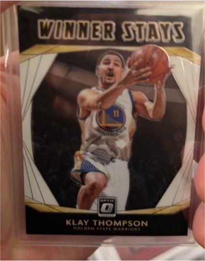2020-21 Panini Donruss Optic #7 Klay Thompson Winner Stays — front