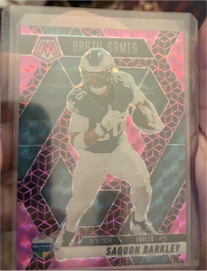 2024 Panini Mosaic #9/6 Saquon Barkley — front