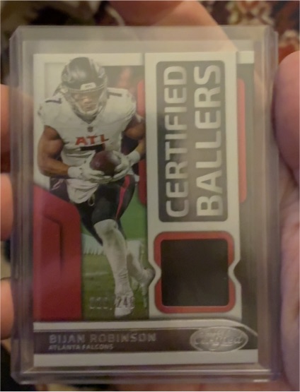 2025 Panini Certified Bijan Robinson Certified Ballers CBM-BRN — front
