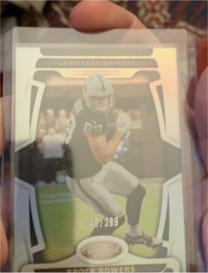 2025 Panini Certified #53 Brock Bowers — front