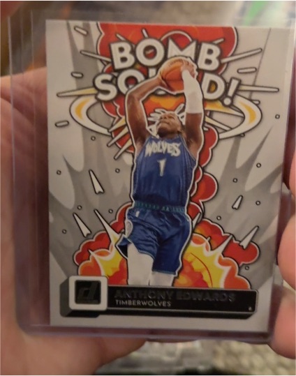 2022-23 Panini Donruss #1 Anthony Edwards Bomb Squad — front