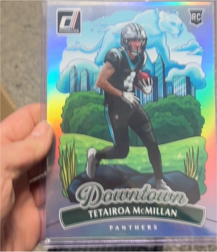 2025 Donruss #15 Tetairoa McMillan Downtown Jumbo Oversized Rookie Card — front