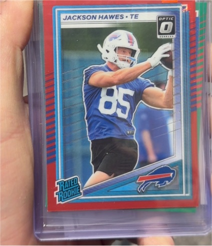 2025 Donruss Optic #357 Jackson Hawes Rated Rookie Red Pandora — front