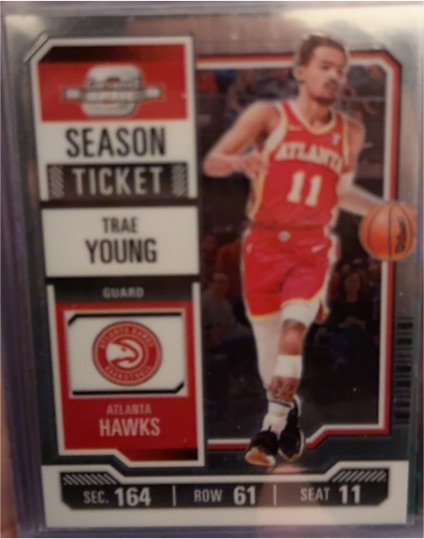 2023-24 Panini Contenders Optic Season Ticket #59 Trae Young — front