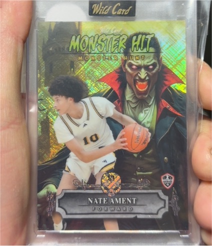 2025 Wild Card Haunted Hits Monster Hunt #MHCZ-NA Nate Ament — front