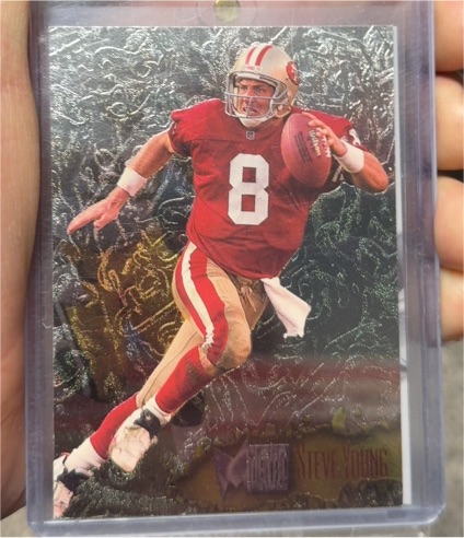 1996 Fleer Metal Precious Metal #111PM Steve Young — front