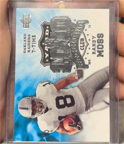2006 Upper Deck 1000 Yard Receiving Club #1KRE-RM Randy Moss — front