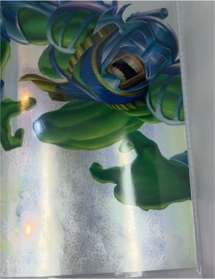 1995 Flair Marvel Annual Holoblast #7 Hulk vs Trauma — front