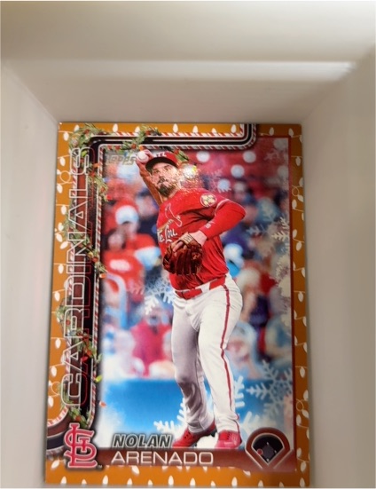 2025 Topps Holiday #H132 Nolan Arenado — front