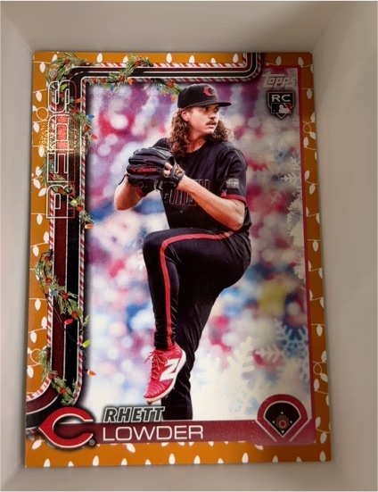 2025 Topps Holiday #H104 Rhett Lowder — front