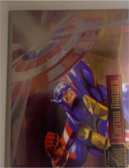 1995 Flair Marvel Annual PowerBlast #14 Captain America — front