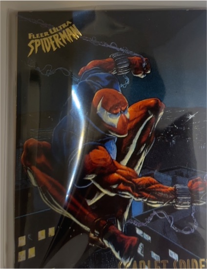 1995 Fleer Ultra Spider-Man Gold Foil Signature Series #48 Scarlet Spider — front
