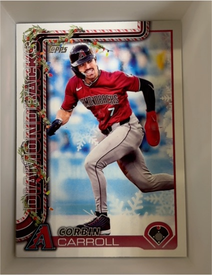 2025 Topps Holiday #H158 Corbin Carroll — front
