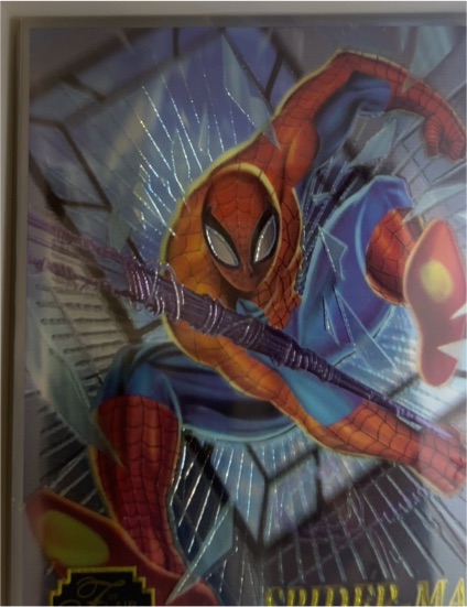 1995 Fleer Flair Marvel Annual Chromium #1 Spider-Man — front