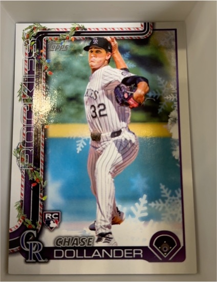 2025 Topps Holiday #H130 Chase Dollander — front