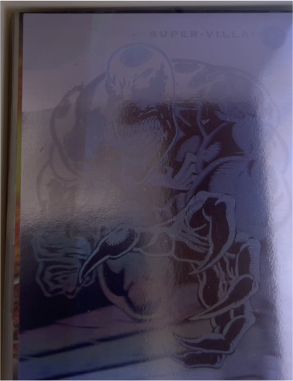 1992 Impel Marvel Universe #H-4 Venom Hologram Card — front