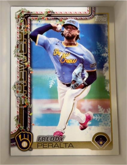 2025 Topps Holiday #H99 Freddy Peralta — front