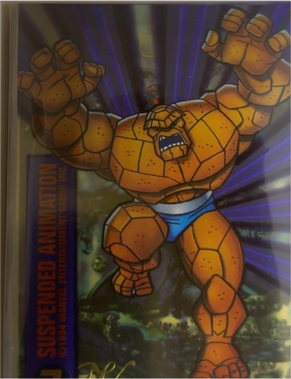 1994 Fleer Marvel Universe Suspended Animation #7 Thing — front