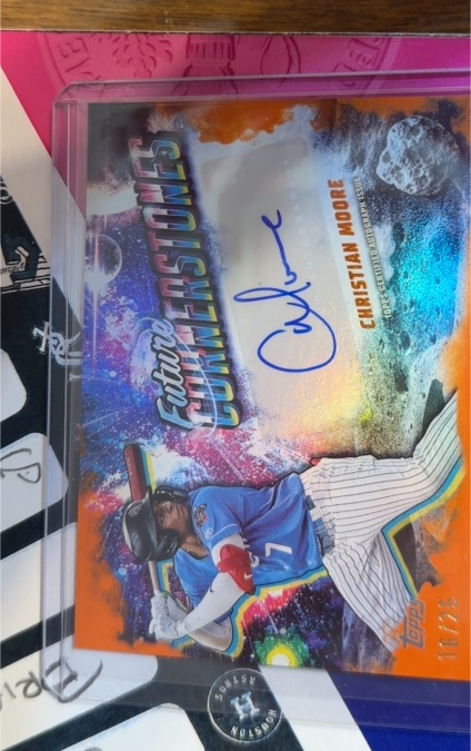 2025 Topps Pro Debut Future Cornerstones #FC-CM Christian Moore — front