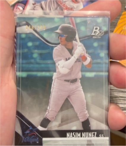 2023 Bowman #44 Nasim Nunez — front