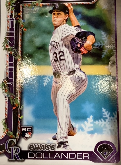 2025 Topps Holiday #H130 Chase Dollander — front