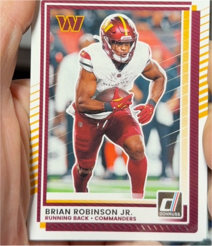 2025 Donruss #30 Brian Robinson Jr. — front