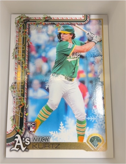 2025 Topps Holiday #H40 Nick Kurtz — front