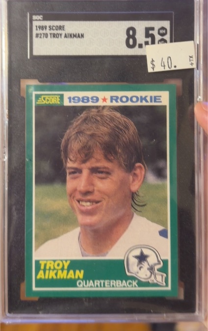 1989 Score #270 Troy Aikman — front