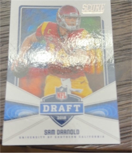 2018 Panini Score NFL Draft #1 Sam Darnold — front