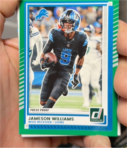 2025 Donruss #9 Jameson Williams — front
