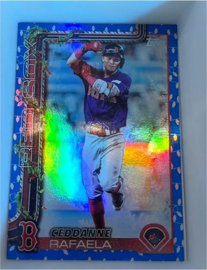 2025 Topps Holiday #H156 Ceddanne Rafaela — front