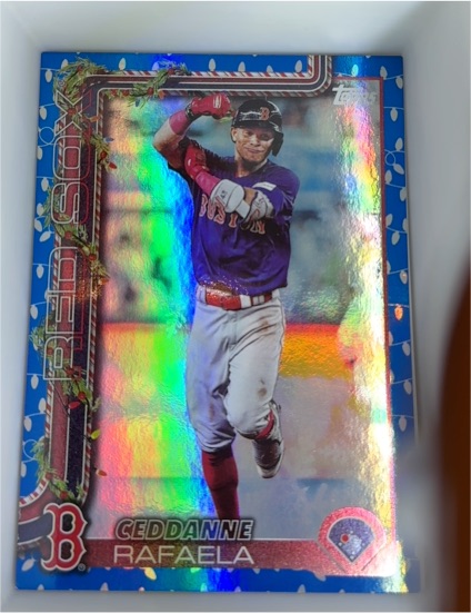 2025 Topps Holiday #H156 Ceddanne Rafaela — front