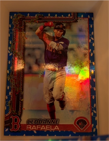 2025 Topps Holiday #H156 Ceddanne Rafaela — front
