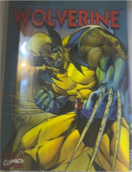 1993 Marvel Wolverine Large Promo Sticker — front
