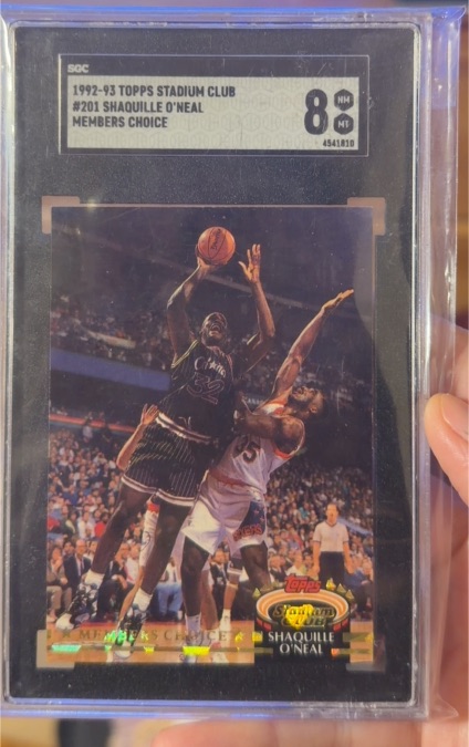 1992-93 Topps Stadium Club Members Choice #201 Shaquille O'Neal — front