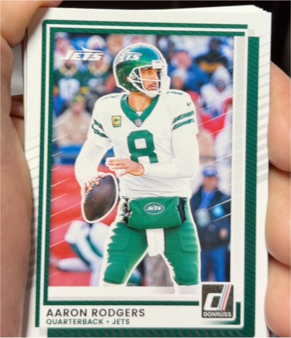 2025 Donruss #97 Aaron Rodgers New York Jets — front