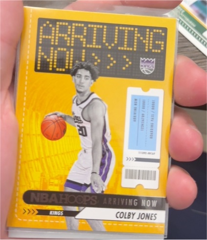 2023-24 Panini NBA Hoops Arriving Now #8 Colby Jones — front
