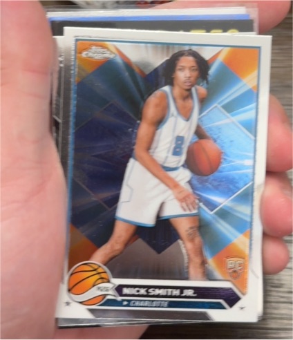2023-24 Topps Chrome Basketball #86 Nick Smith Jr. Rookie Card — front