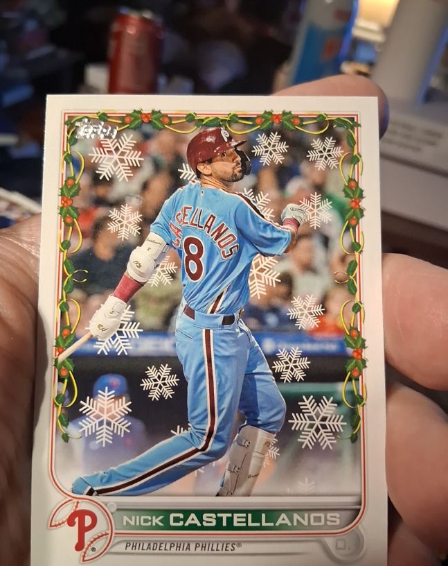 2022 Topps Holiday #HW63 Nick Castellanos — front