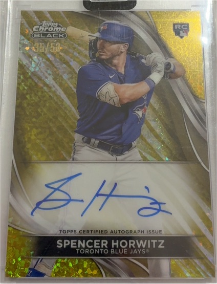 2024 Topps Chrome Black Autographs #CBASH Spencer Horwitz — front