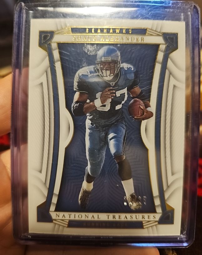 2023 Panini National Treasures #93 Shaun Alexander — front
