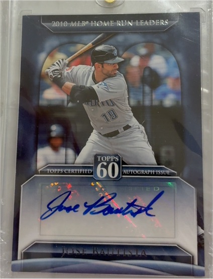 2011 Topps 60 Autographs #T60A-JB Jose Bautista — front