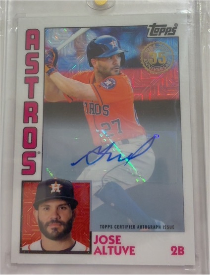 2019 Topps 1984 Topps Autographs #T84-27 Jose Altuve — front
