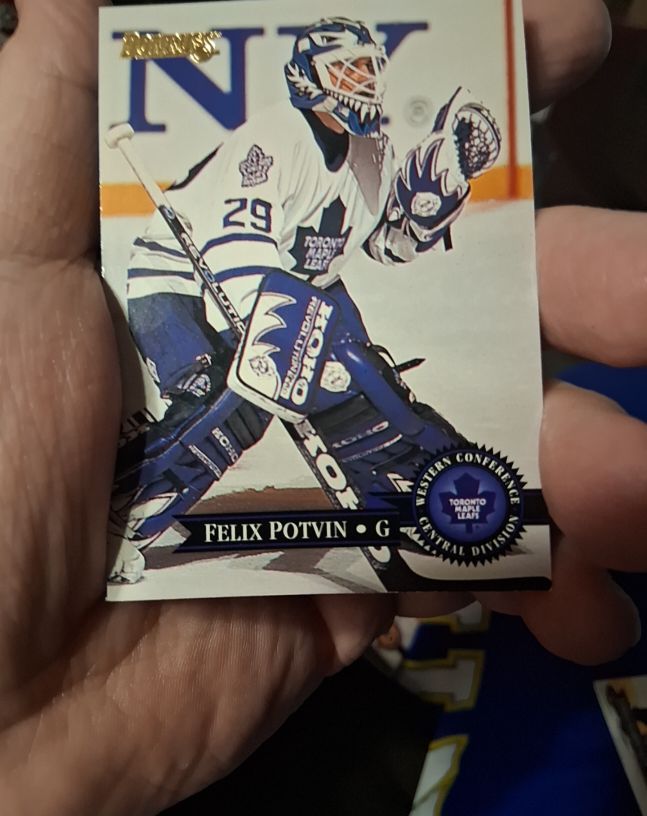 1996 Donruss Felix Potvin Toronto Maple Leafs — front