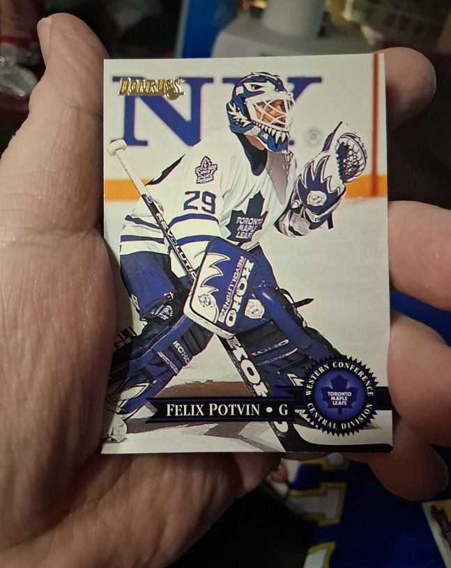 1995-96 Donruss #29 Felix Potvin — front