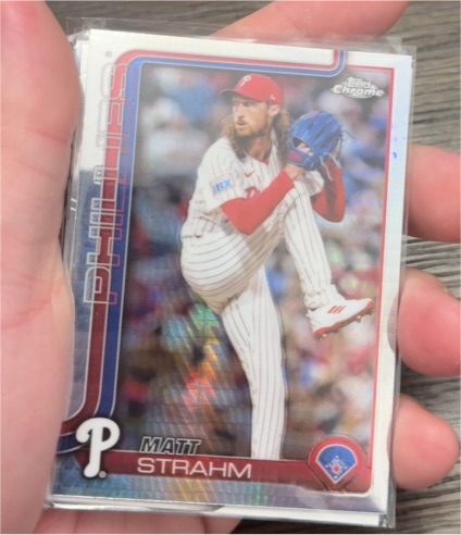 2025 Topps Chrome #178 Matt Strahm — front