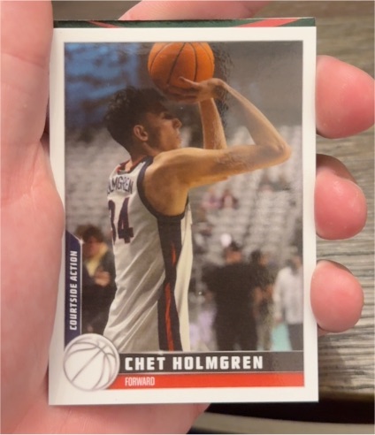 2022 Topps X #30 Chet Holmgren Courtside Action — front