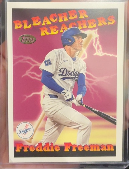 2025 Topps Update #BR-22 Freddie Freeman Bleacher Reachers Insert — front