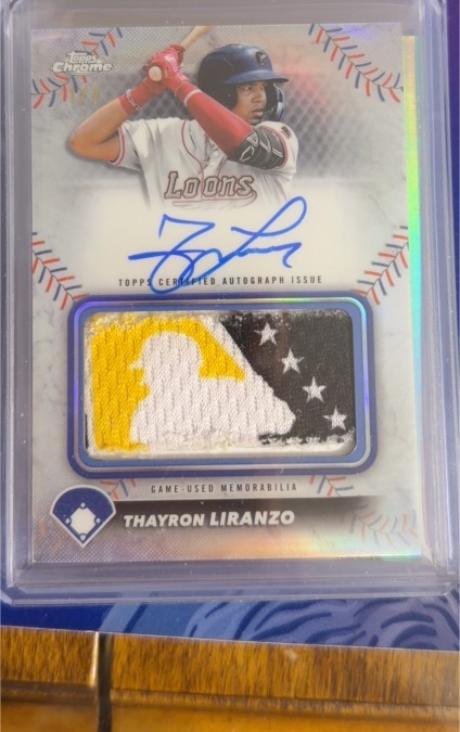 2024 Topps Chrome Thayron Liranzo — front